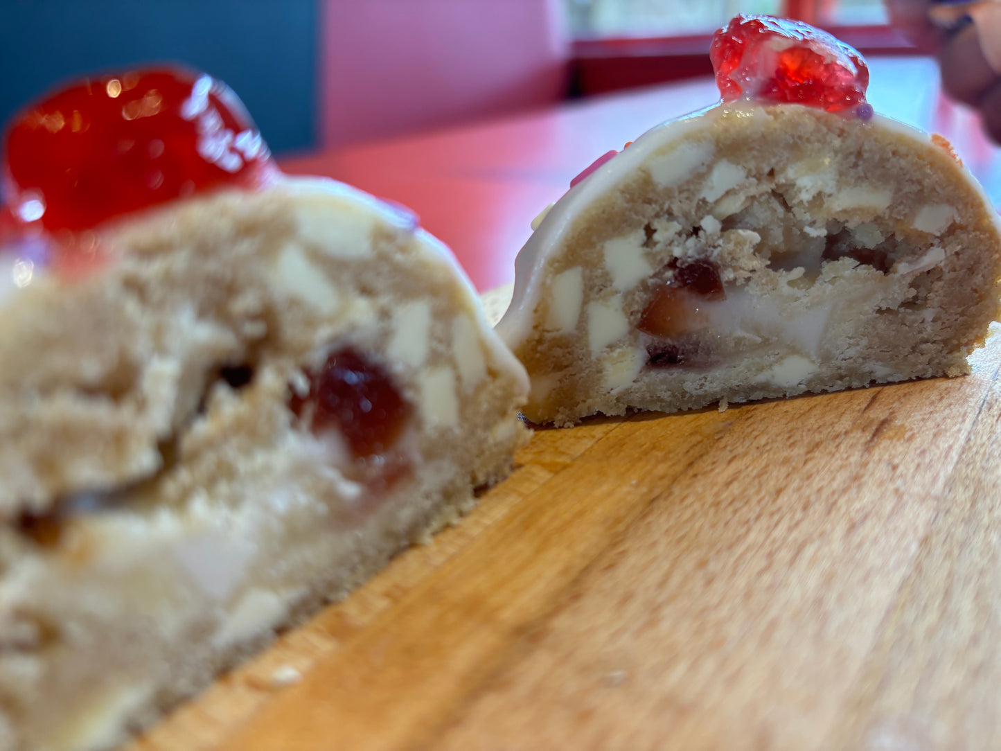 Cherry Bakewell New York style Cookie