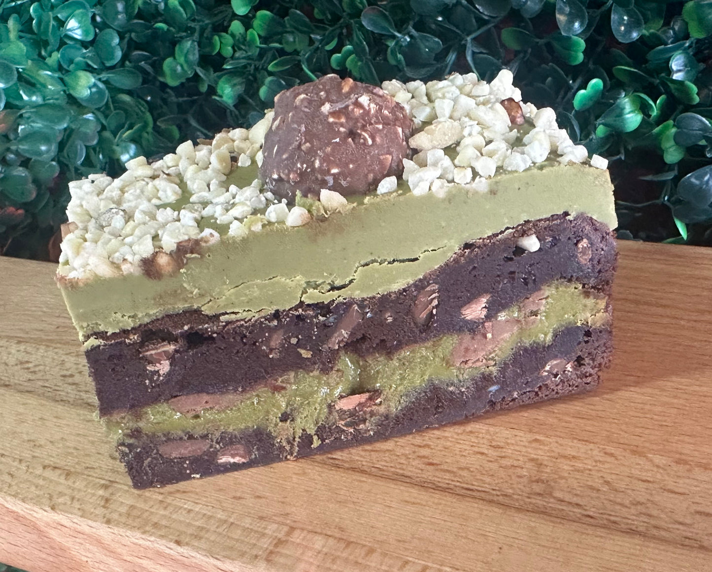 Ferrero Roche & Pistachio Brownie