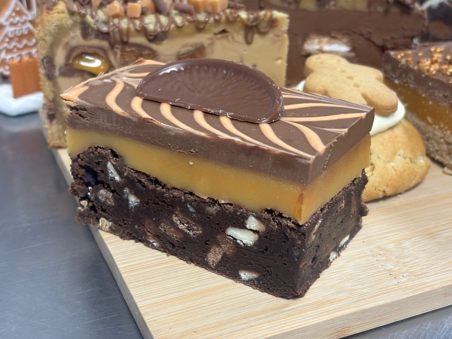 a NEW!! Chocolate Orange Brownie Millionaires