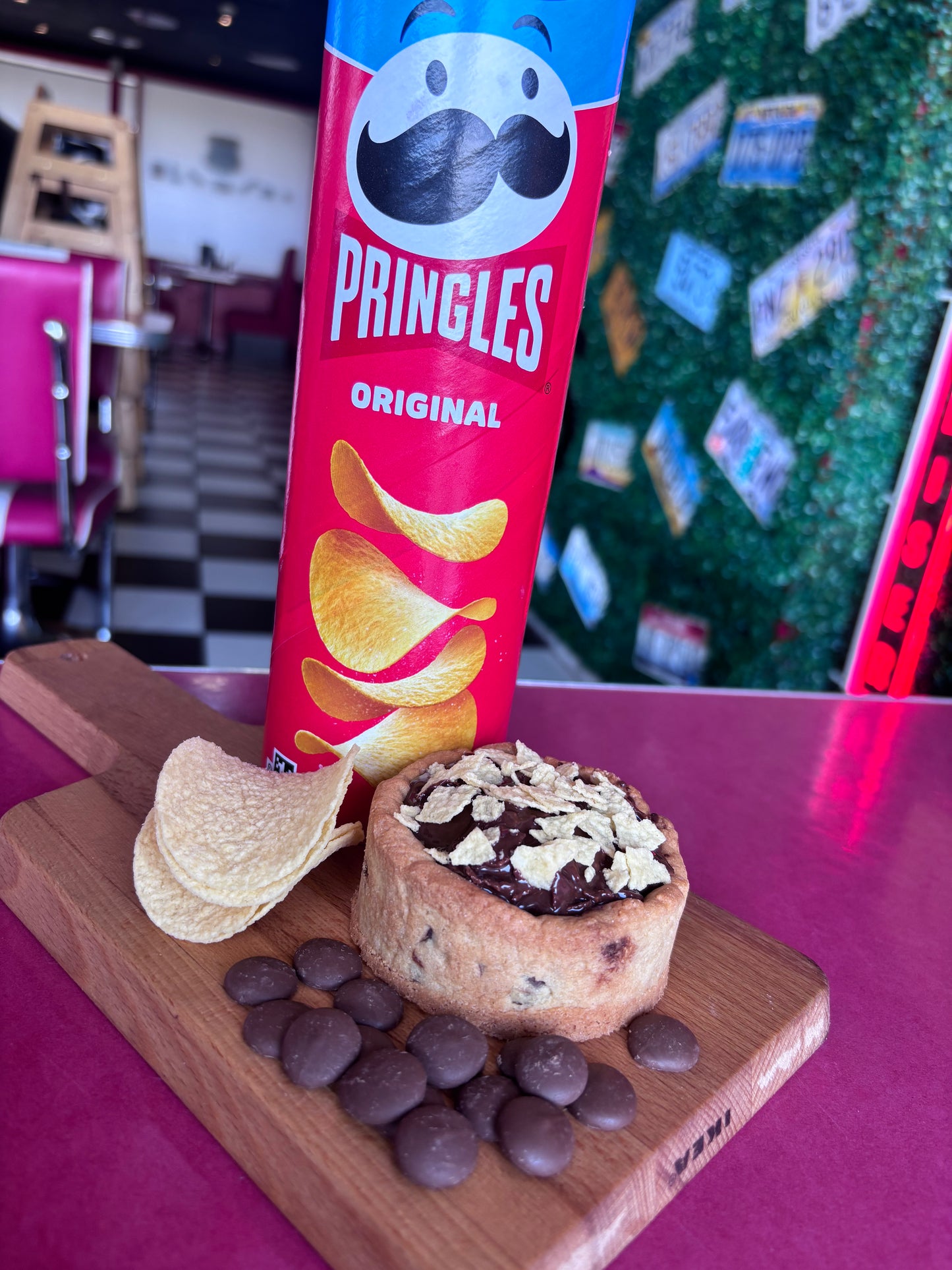 Salted Pringles & Chocolate Cookie Cup