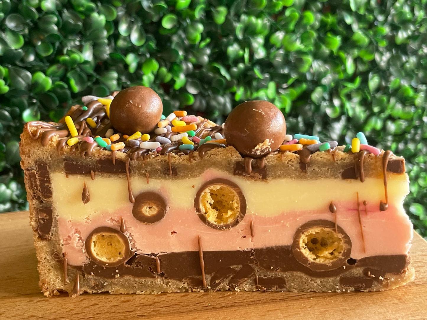 Neapolitan Malteser Cookie Pie
