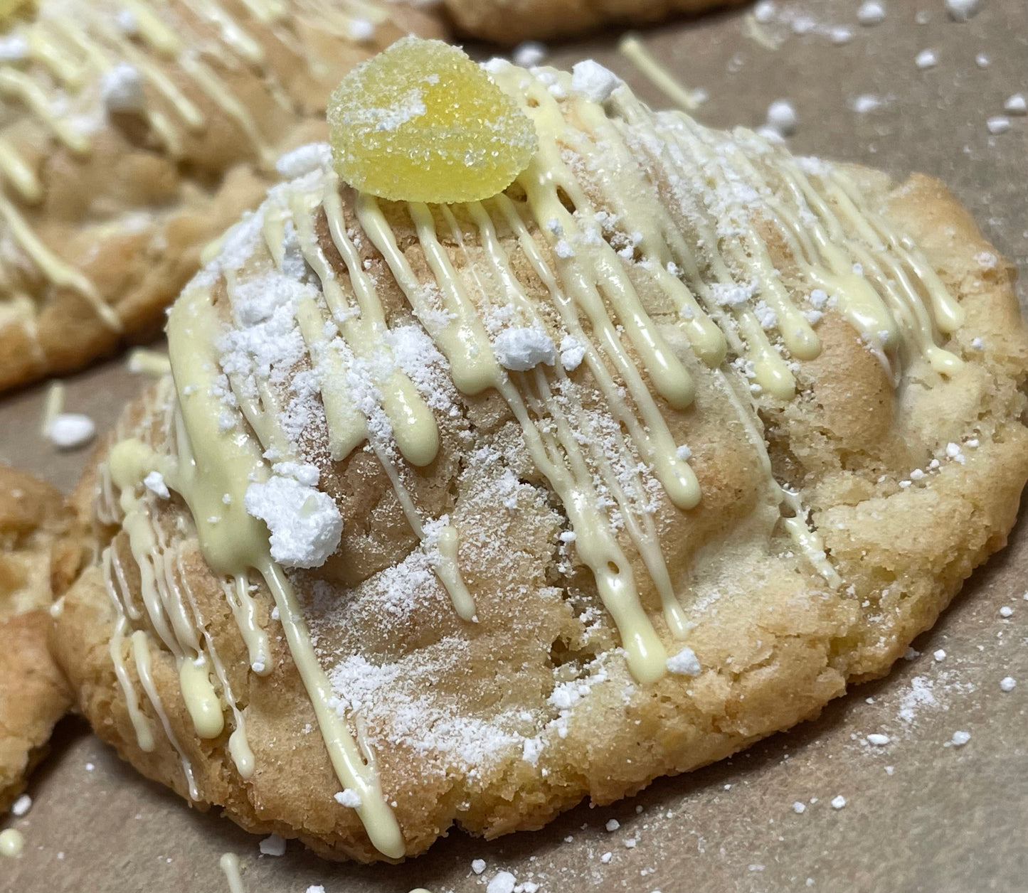 Lemon Meringue stuffed NYC Cookie