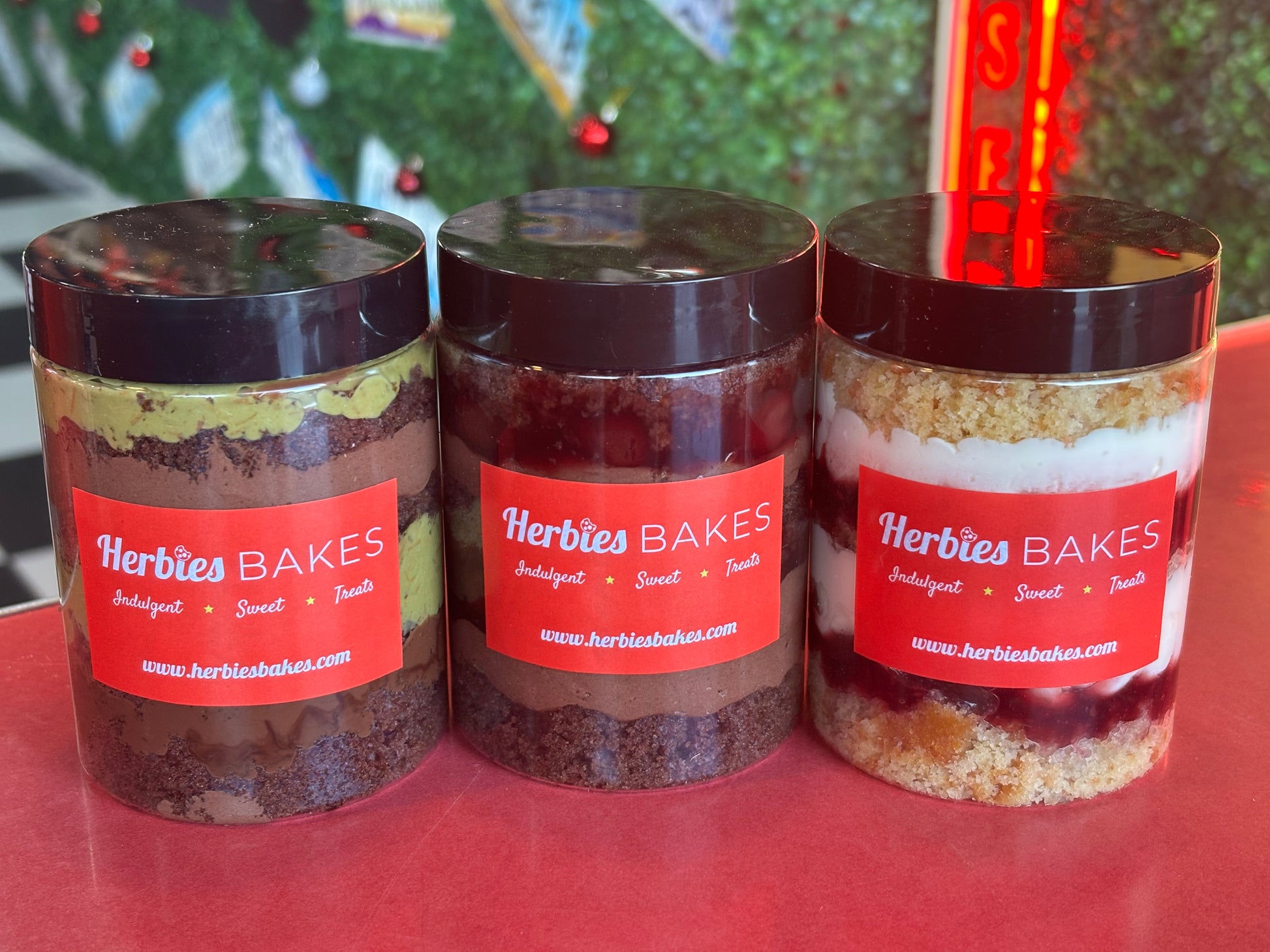 a Cake Jars 3 Flavours available (price per single jar) Herbies Bakes