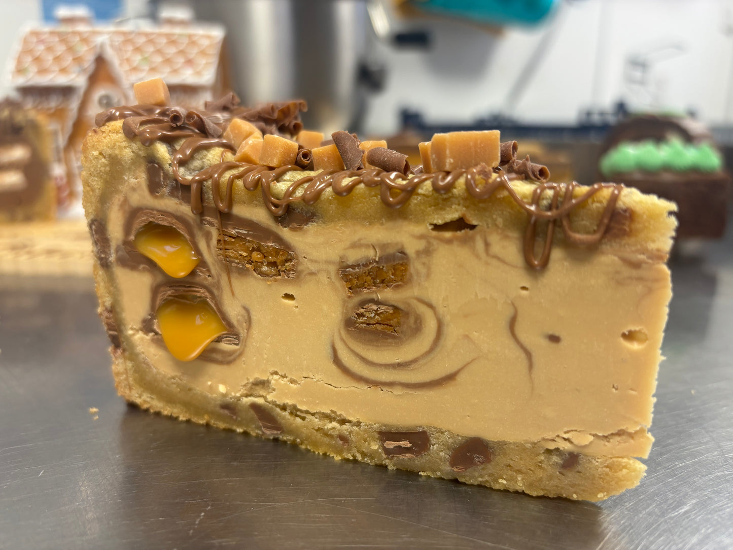 a NEW!! Cadbury’s Caramel & Daim Bar Cookie Pie