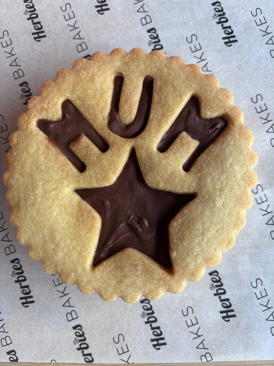 Mother’s Day Chocolate & Vanilla Linzer Biscuit