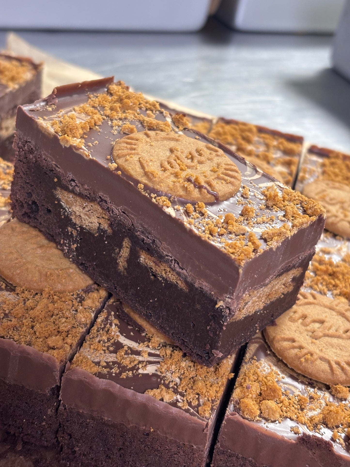 Lotus Biscoff Brownie