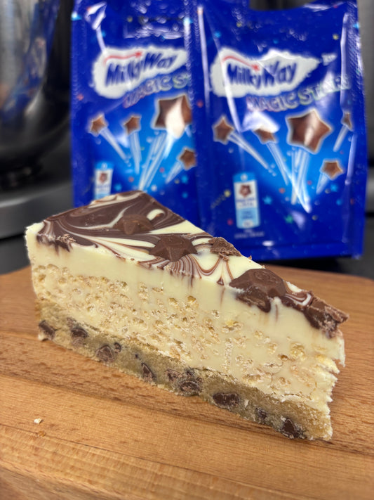 White Chocolate & Magic Stars Krispy Cookie Slice