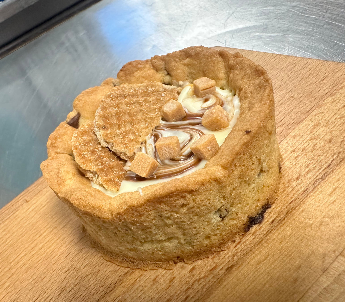 Caramel Stroop Waffle Deep Dish Cookie