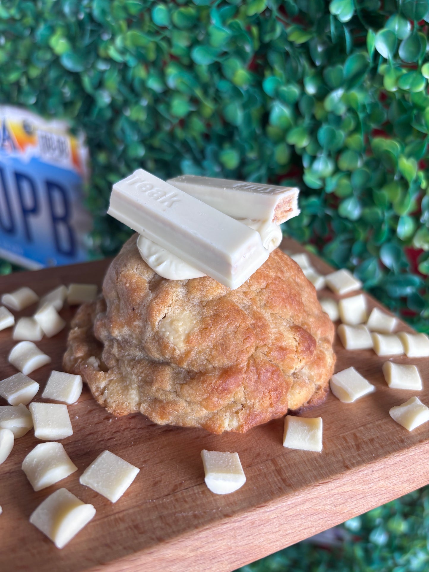White Chocolate KitKat stuffed NYC Cookie