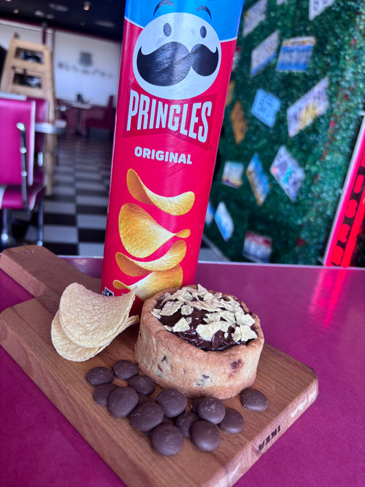 Salted Pringles & Chocolate Cookie Cup