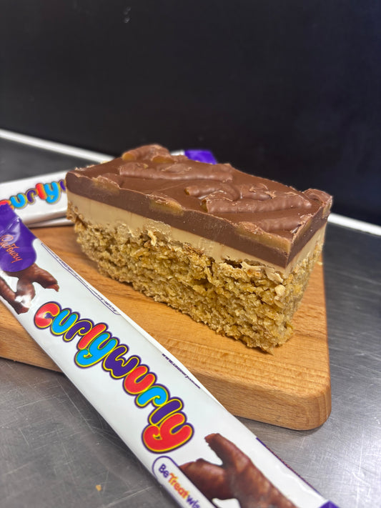 Curly Wurly Caramel Flapjack
