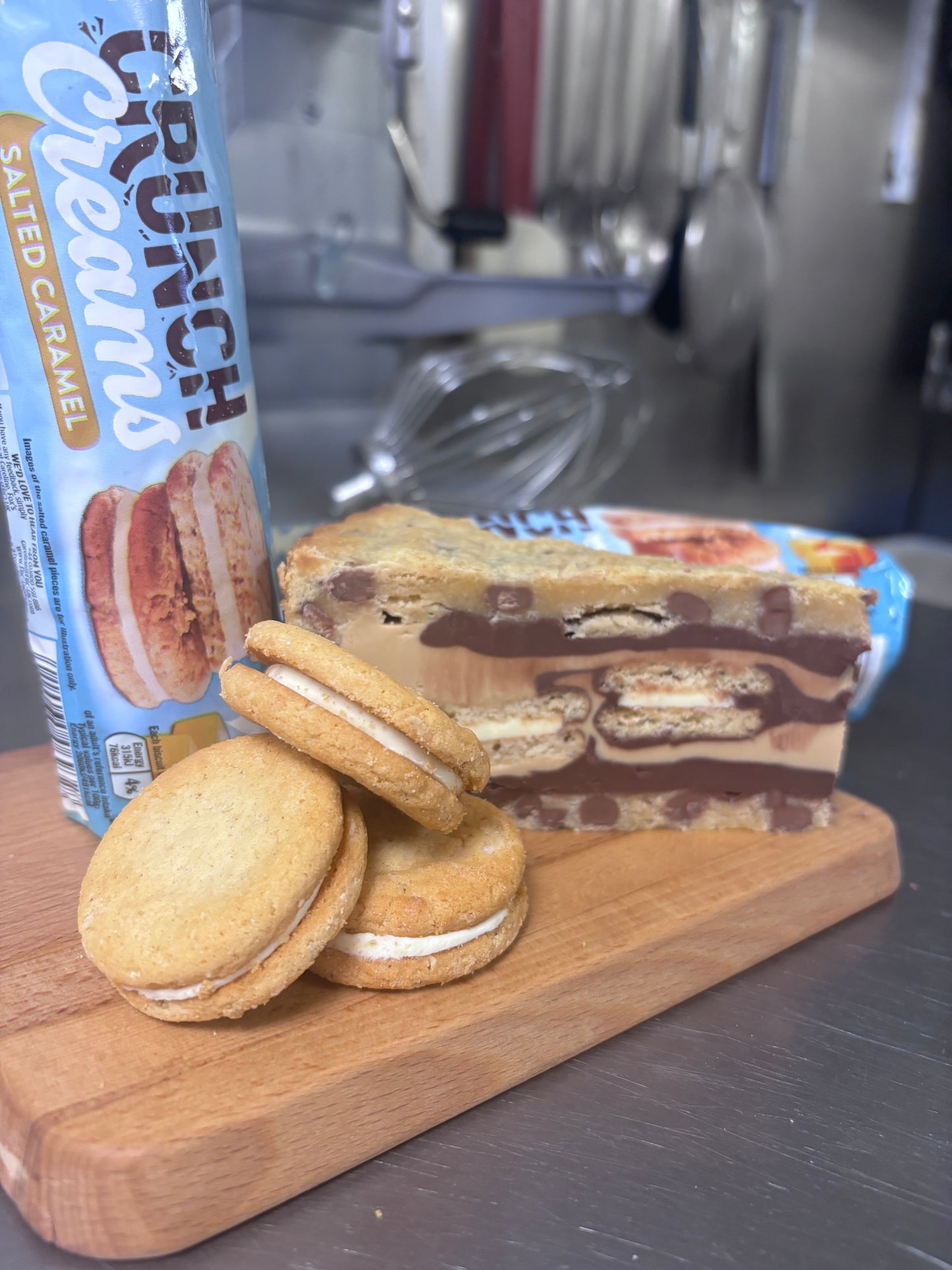 Salted Caramel Crunch & Chocolate Cookie Pie