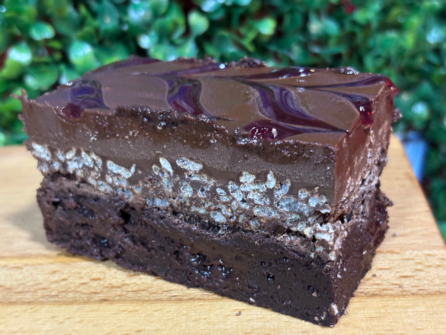 Dark Chocolate & Cherry Krispy Brownie